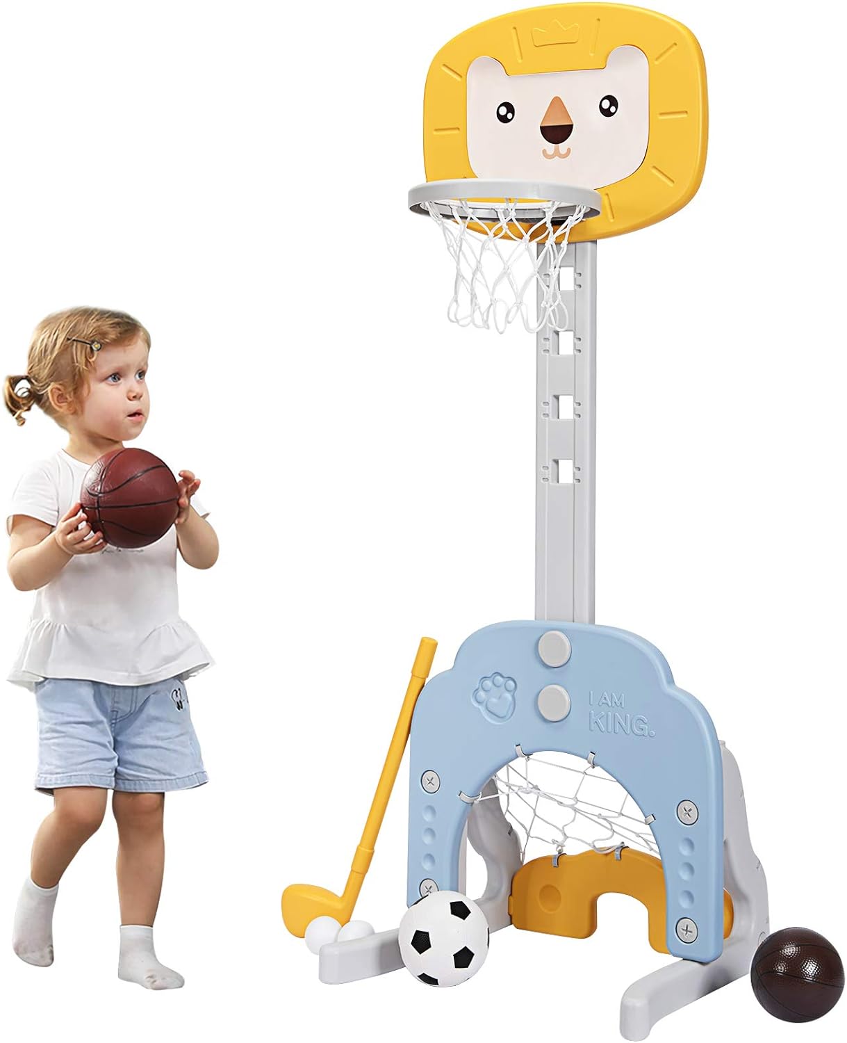 Costzon Kids Basketball Hoop - 3-in-1 Activity Center for Fun
