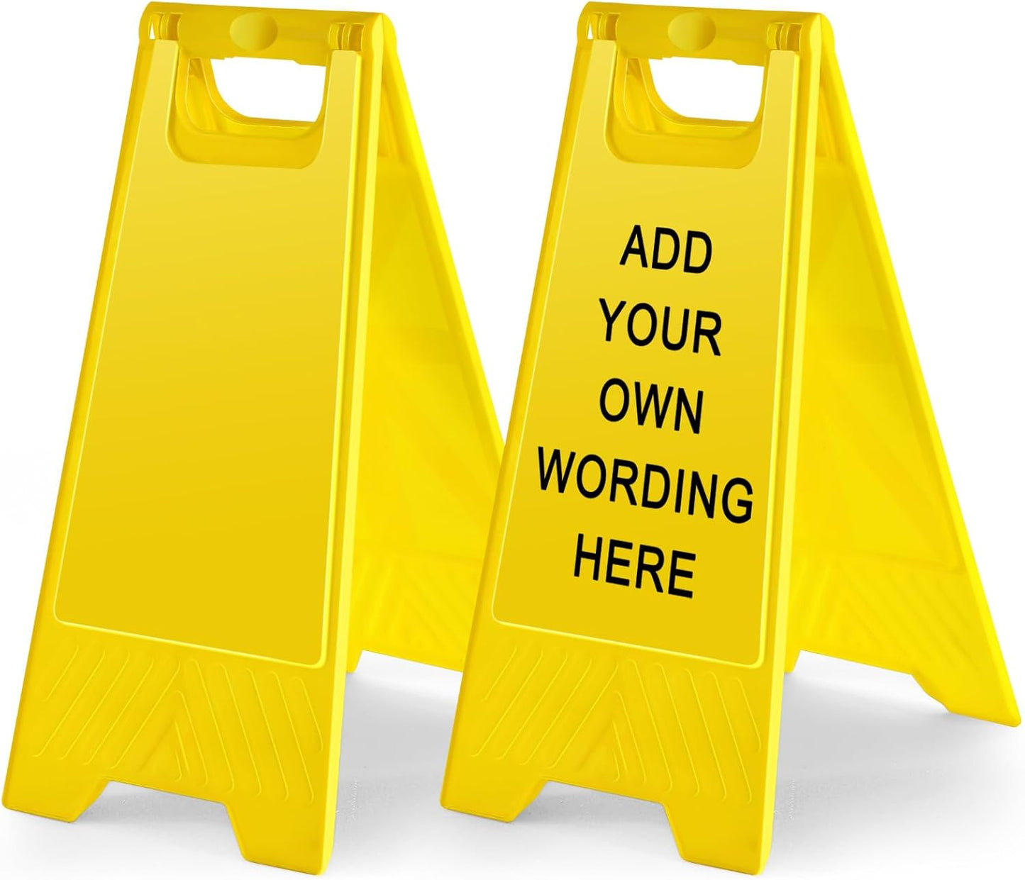 2 Pack 24 Inch Blank Floor Sign for Safety in Any Environment