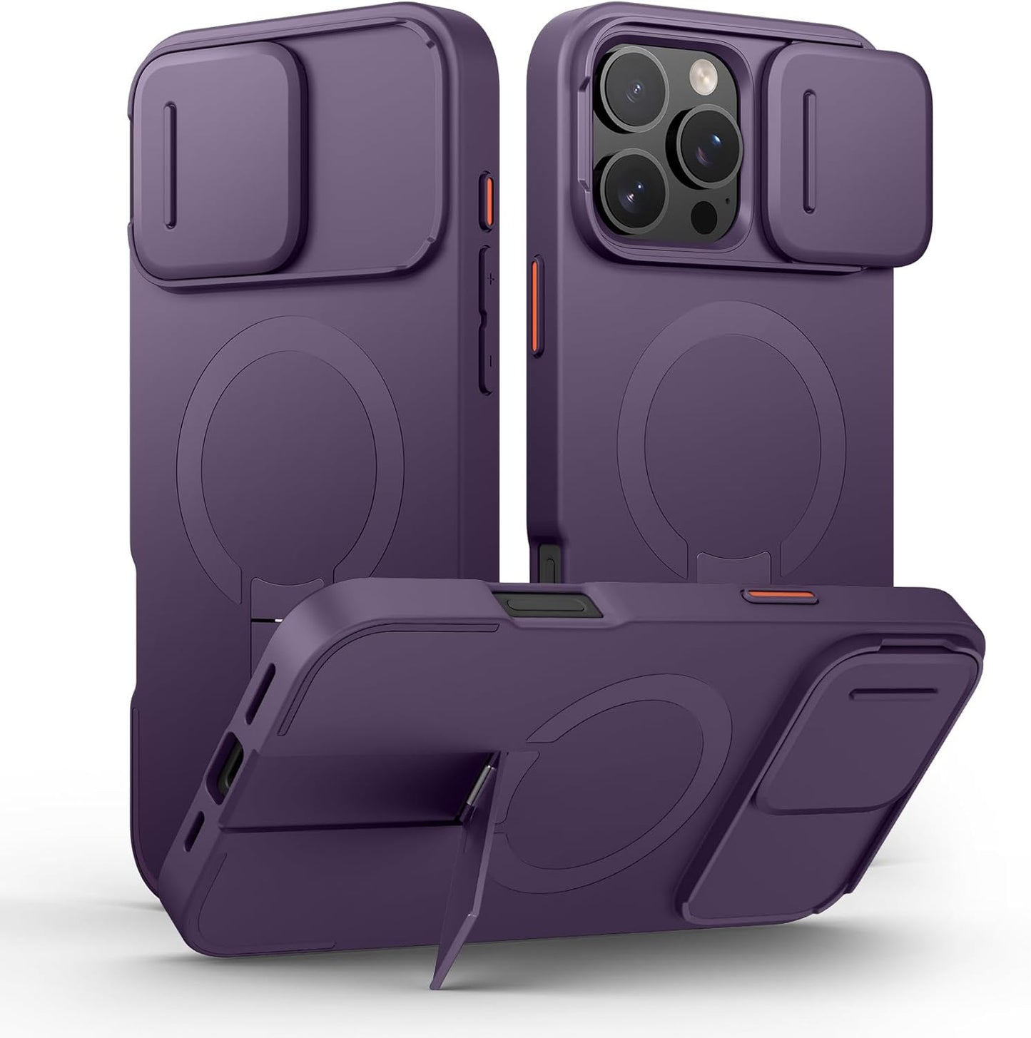 SURITCH iPhone 16 Pro Max Case with Magnetic Camera Slide Cover