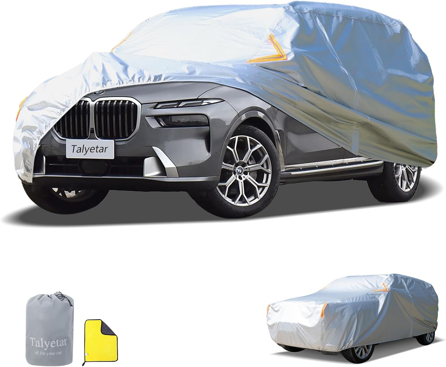 Car Cover Waterproof All Weather for SUVs 200in to 206in Length
