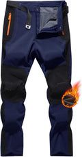 Men's Hiking Snow Ski Pants Softshell Fleece Lined - Warm, Water