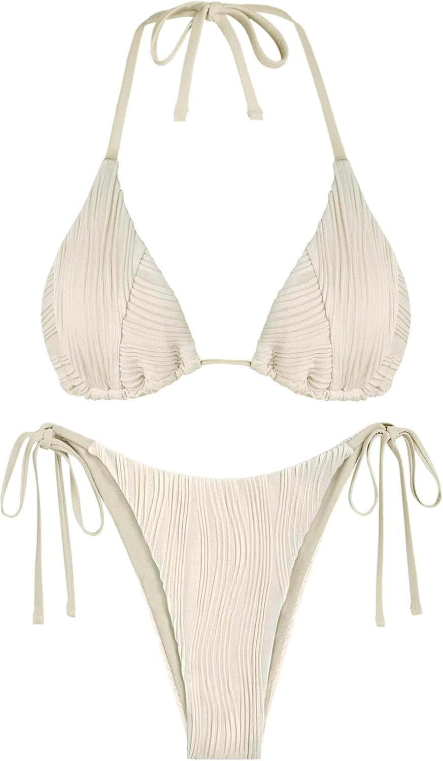 ZAFUL Bikini Sets for Women: Sexy Ribbed Two Piece Swimsuit