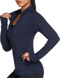 PINSPARK Women's Track Jacket Slim Fit Zip Up - Breathable Run Layer