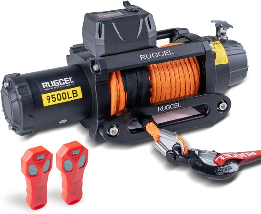 RUGCEL WINCH 9500lb Waterproof Electric Winch for Jeep Use