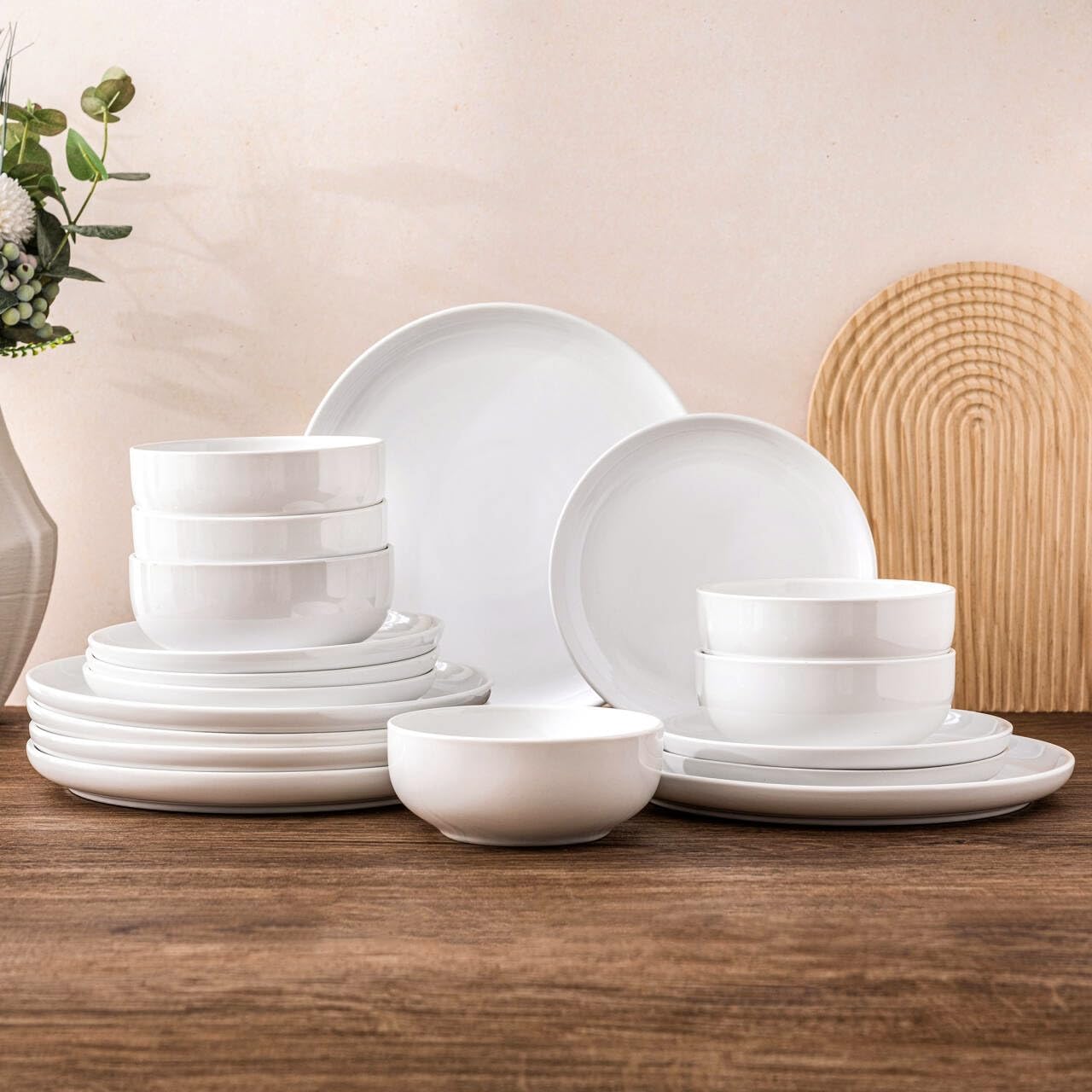 AmorArc Ceramic Dinnerware Set of 6 - Stylish and Durable Dishes