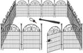 Tall Garden Animal Barrier Fencing with Gate for Outdoor Use
