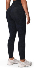 High Waisted Workout Leggings for Women - Deep V Tummy Control