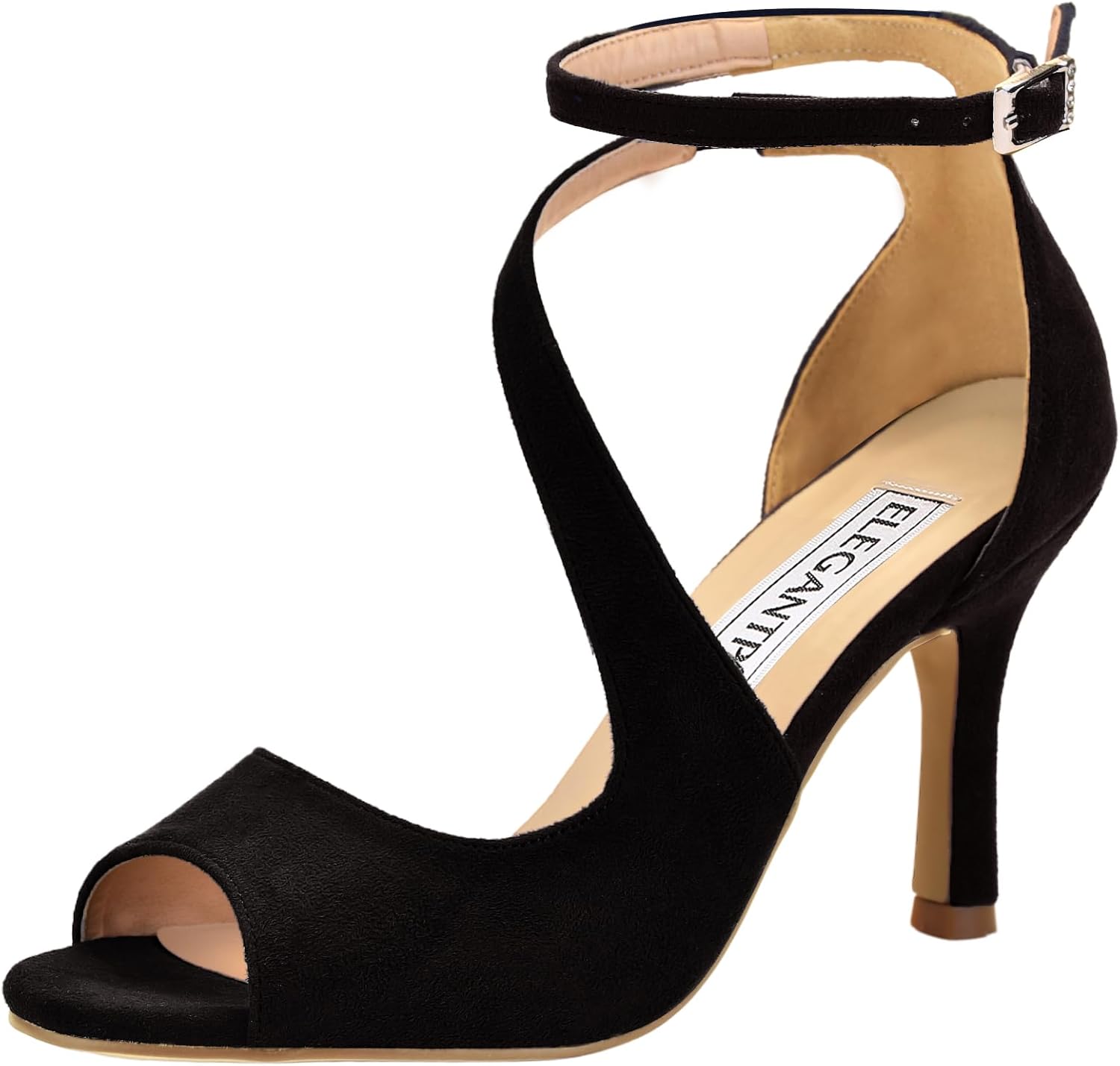 Elegant High Heels Sandals for Women - Strappy Peep Toe Design