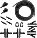 Windshield Washer Hose Kit with Nozzles and Connectors - Easy Replace
