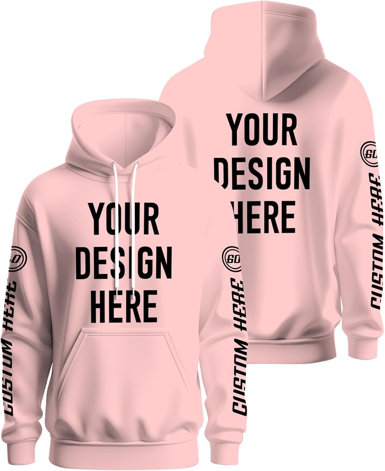Personalized Men's Hoodies - Custom Photo Logo