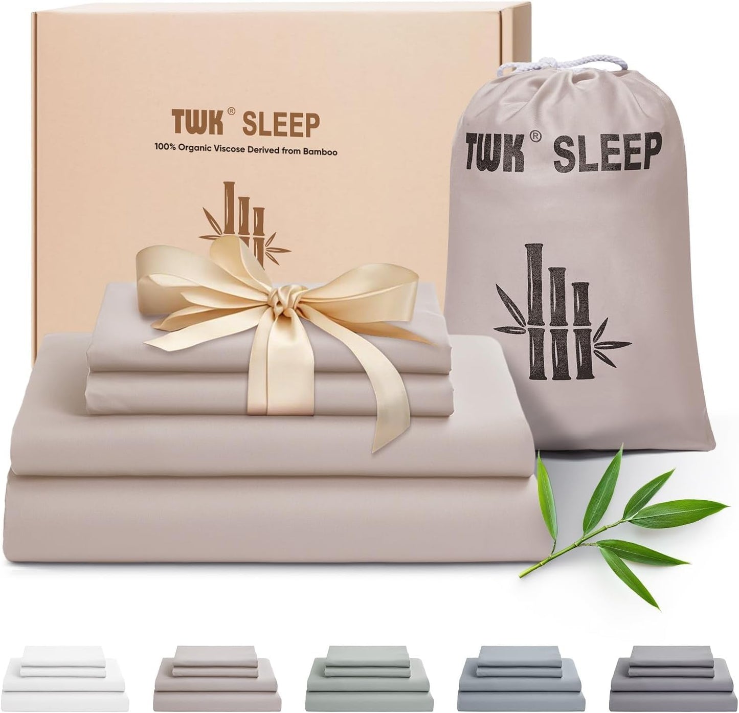 Luxury Bamboo Viscose Sheet Set for King Size Bedding Comfort