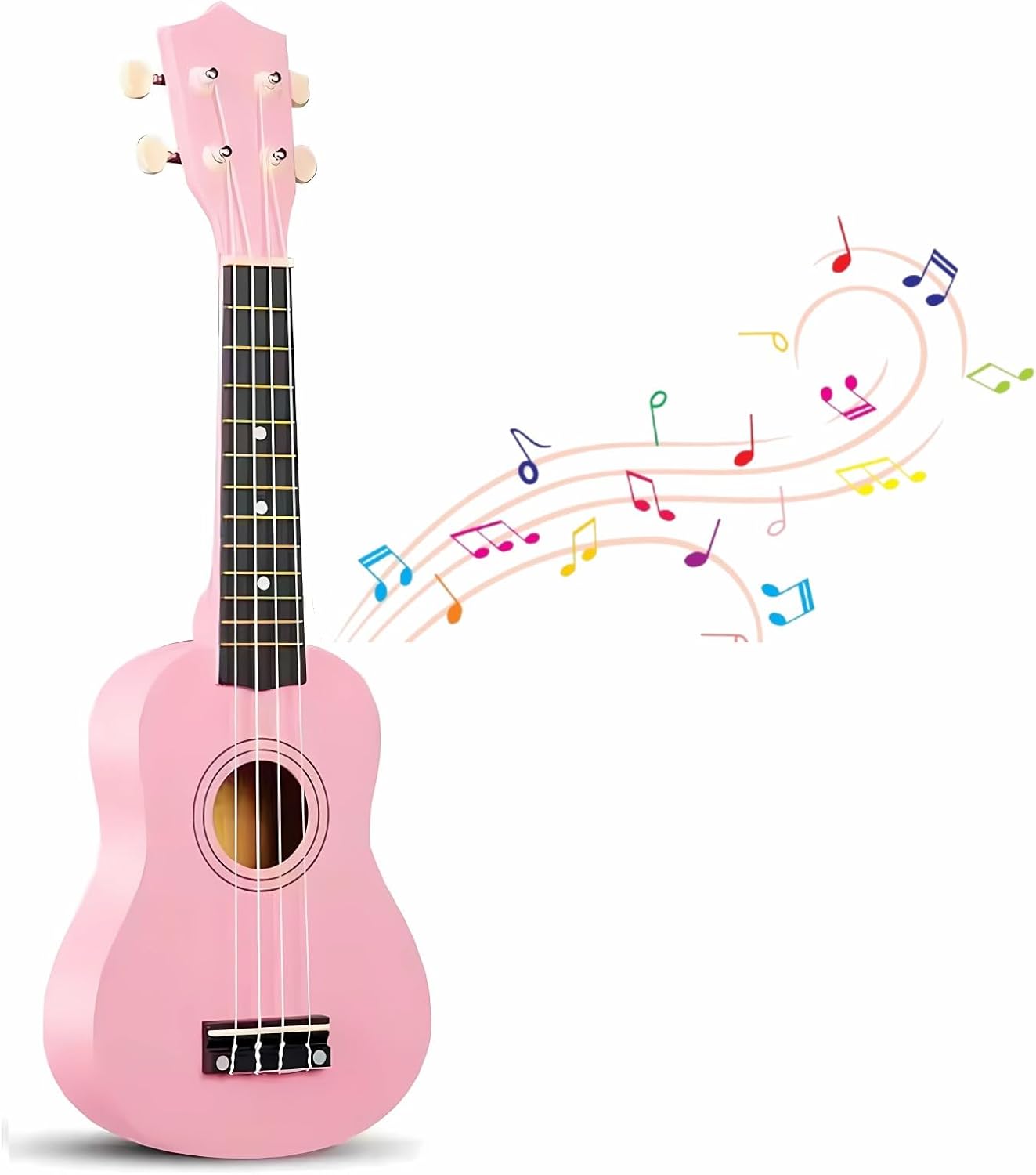 Beginner's Delight: 21 Pink Acoustic Ukulele for Kids
