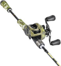 Sougayilang Camo Baitcaster Combo - Lightweight 30T+24T Carbon Rod