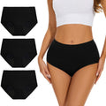 Incontinence Underwear for Women Black Cotton Briefs - High Absorbency