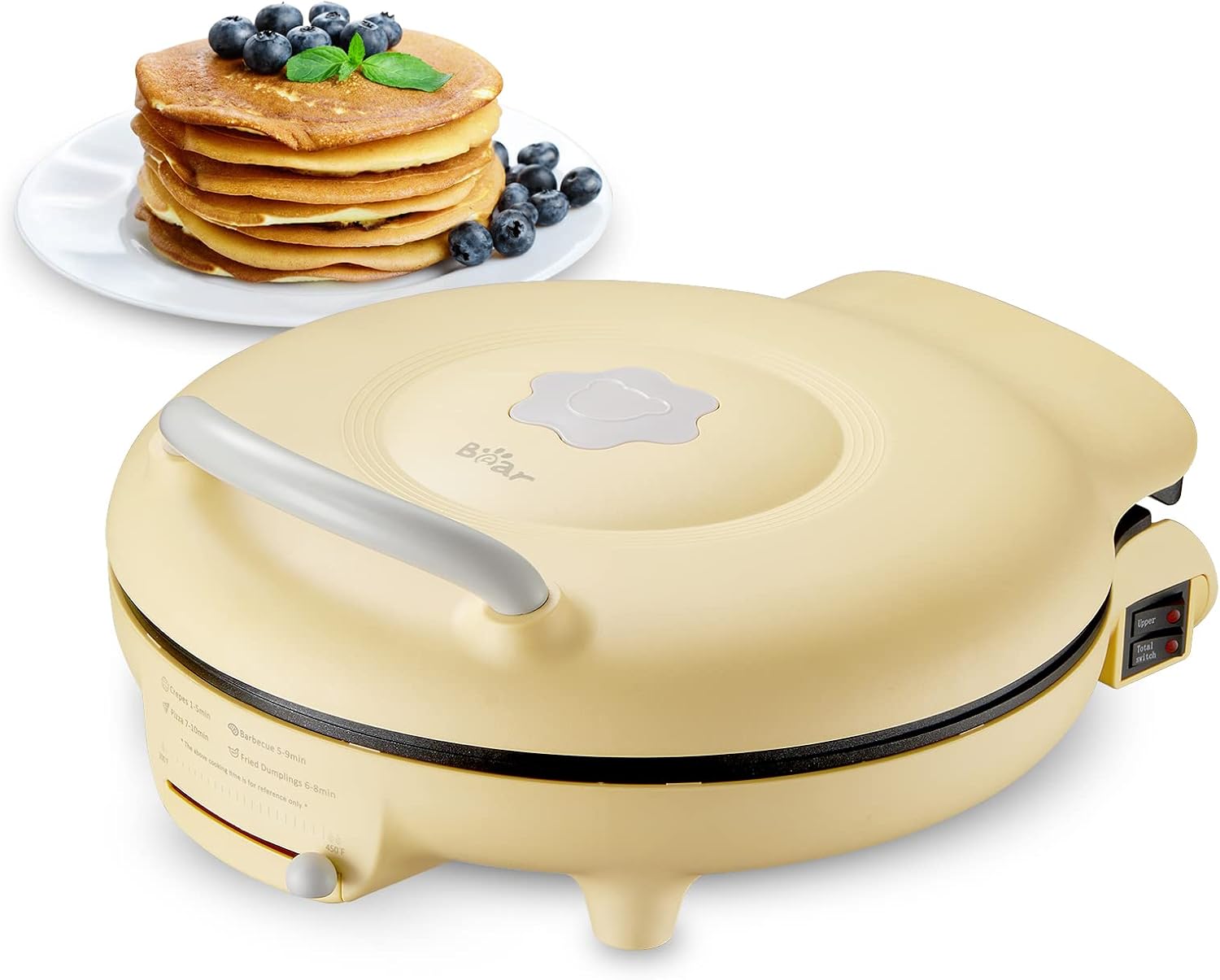 Bear 11.8in Electric Smokeless Indoor Grill for Family Meals