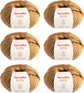 Softy Yarn Bulky Weight 6-Pack - Ultra-Soft Merino for Quick Projects