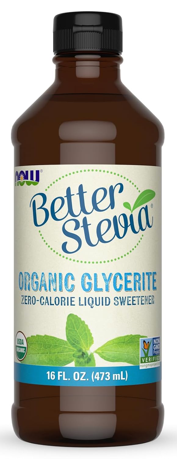 NOW BetterStevia Organic Liquid Sweetener - Zero-Calorie Delight