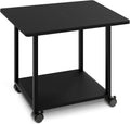 MARTY 22in x 15.75in Large Under Desk Printer Stand - Rolling 2-Tier