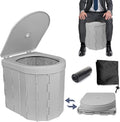 Portable Toilet for Adults Camping Toilet with Lid - Compact Travel