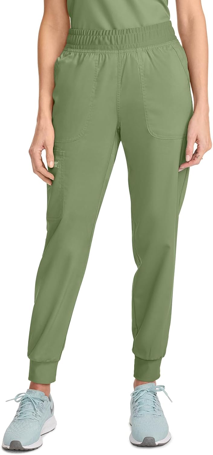 Cherokee Women's Jogger Scrub Pants with 5 Pockets and Comfort