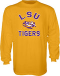 Blue 84 Men's Long Sleeve T Shirt Line Up - LSU Tigers Fan Tee