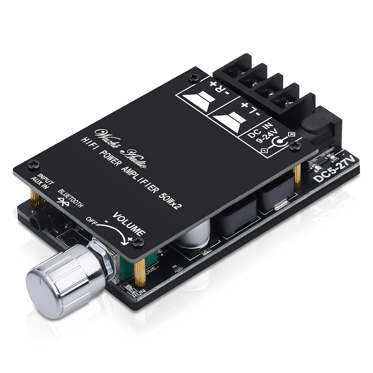 50W Mini Bluetooth Stereo Amp for Home Speakers by DideaECO