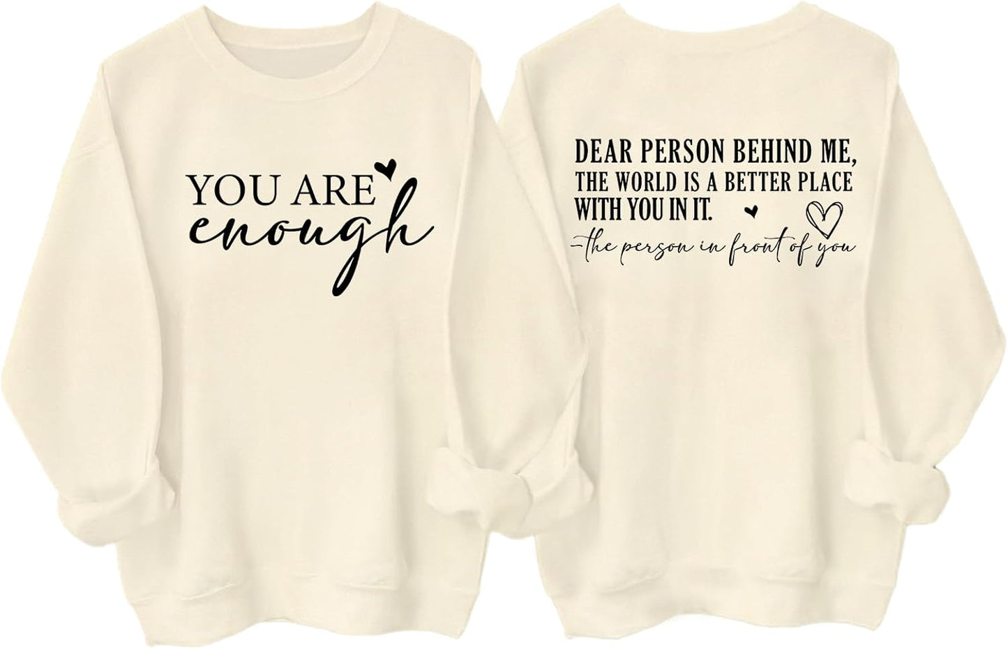 Blue Unisex Sweatshirt Empowering Message