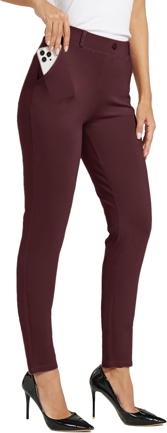 WILLIT Women's Yoga Dress Pants for Office and Casual Wear