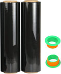 Black Stretch Wrap 2-Pack 18in x 1000 ft 80 Gauge - Durable Pallet