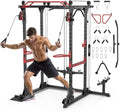 Fitness Reality Power Cage Squat Rack with Optional LAT Pulldown