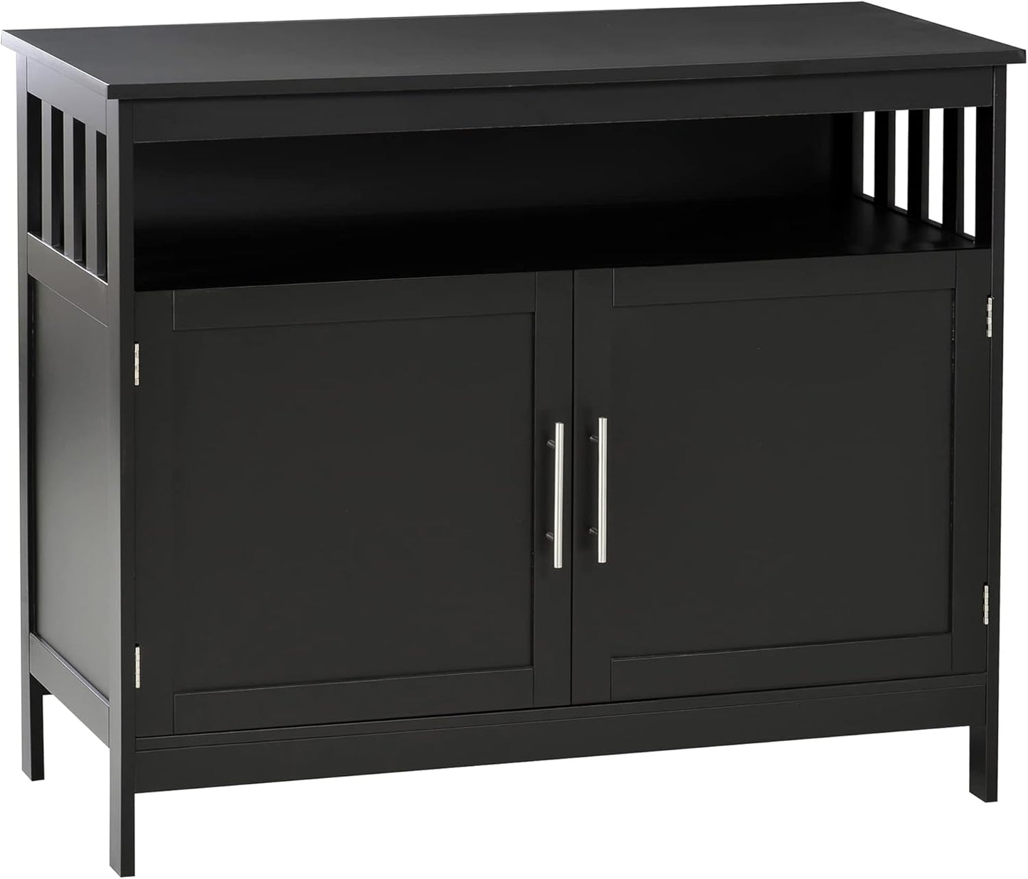 HOMCOM Modern Coffee Bar Cabinet, Space-Saving Design