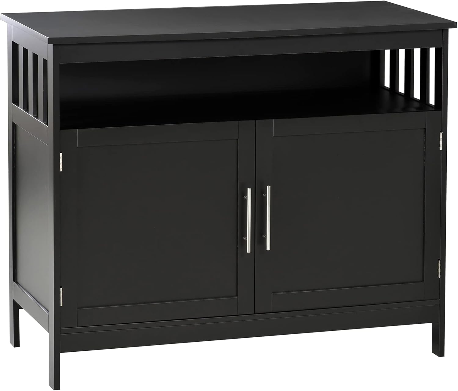 HOMCOM Modern Coffee Bar Cabinet, Space-Saving Design