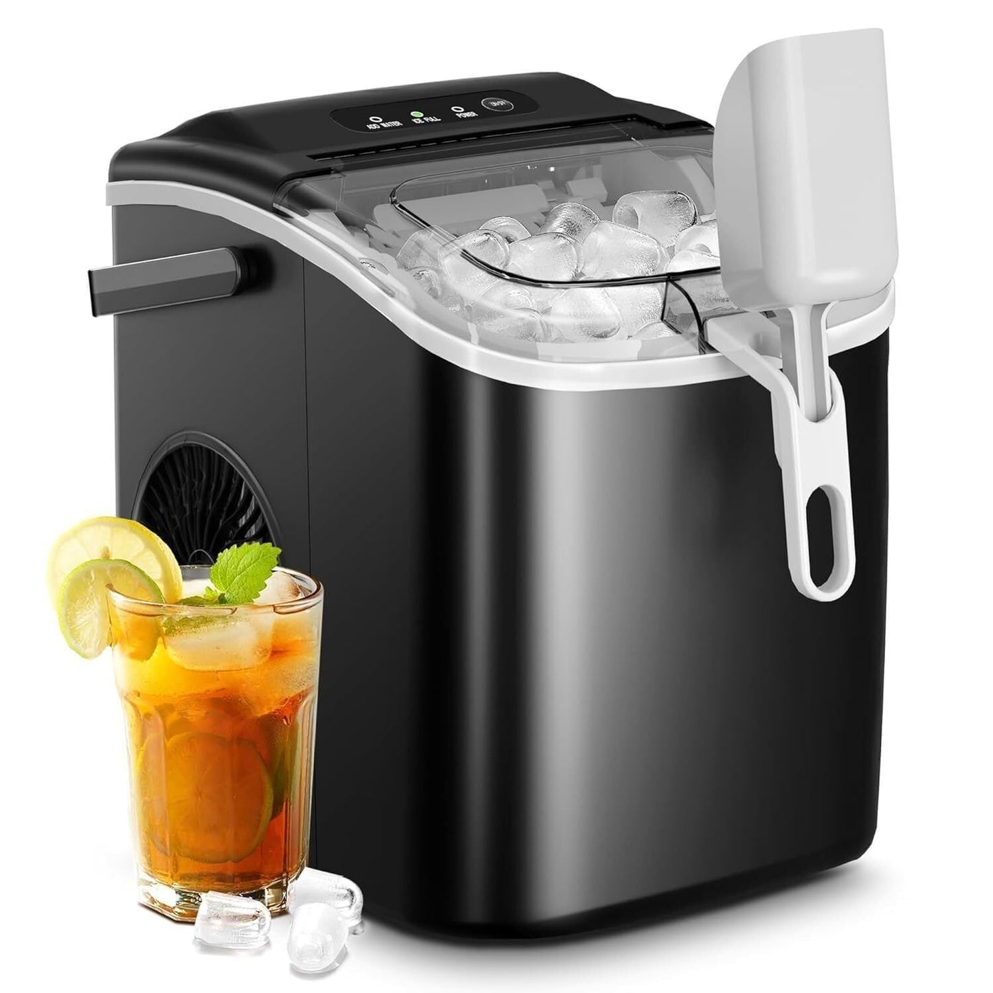 Rapid Ice Making: Portable 22 Lbs/Day Ice Maker