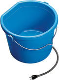 API Heated Bucket Heated Flat Back Bucket - 20 Quart Winter Water Pail