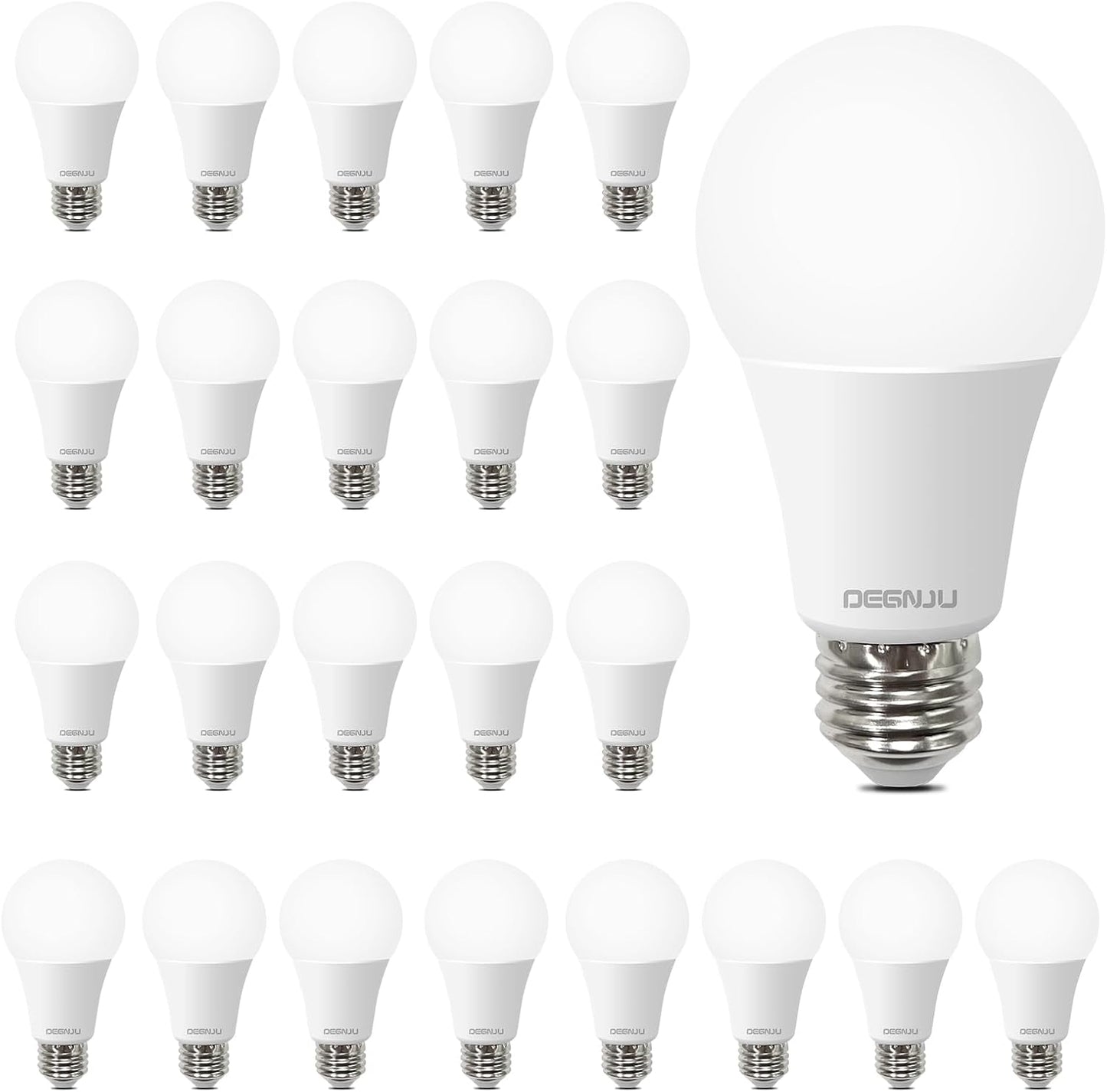 A19 Light Bulbs 100 Watt 5000K Daylight Bright White LED Bulbs