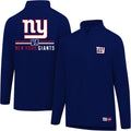 Ultra Game NFL Super Soft Quarter Zip Long Sleeve T-Shirt (Style 6YN7)
