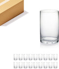 WGVI Thick Clear Cylinder Glass Vase 3 in x 5 in - Bulk 18 Pack