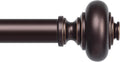 Long Bronze Curtain Rods for Windows 72 to 144 in - Heavy Duty Rustic