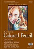Strathmore 400 Series Colored Pencil Pad 18in x 24in - Durable, Toothy