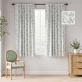 Sage Green Blackout Floral Curtains for Cozy Bedroom Decor