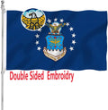 US Air Force Flag Embroidered Double Sided 3x5 ft - Heavy Duty