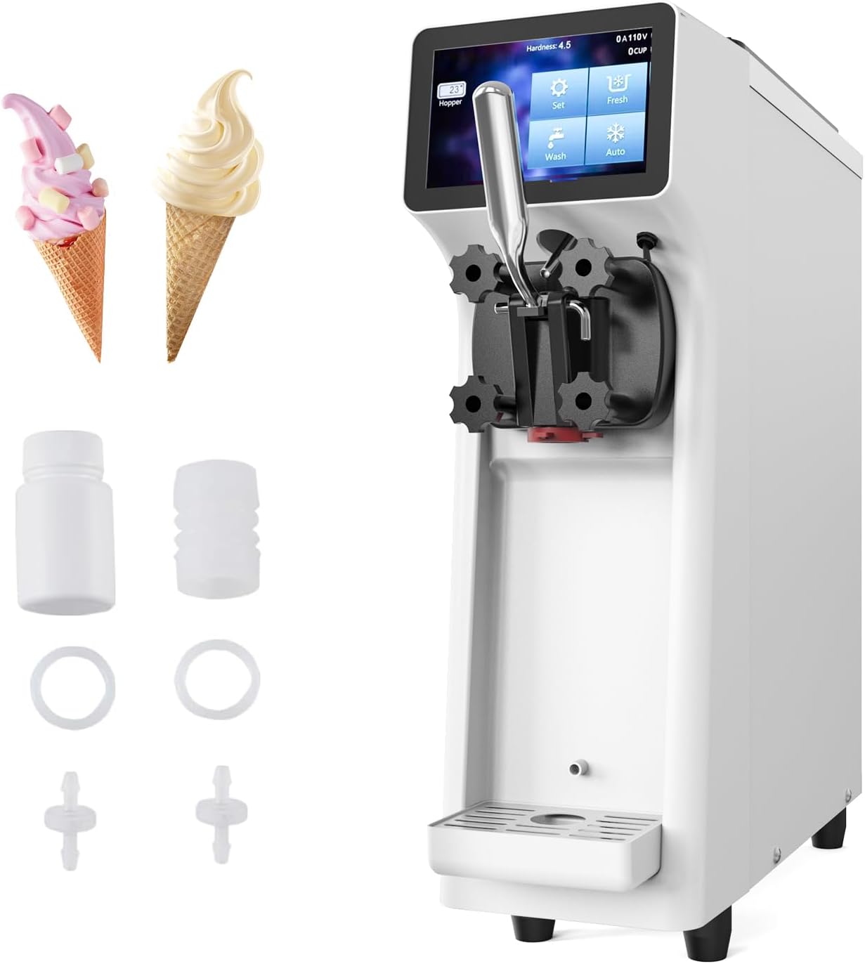 AnyDoor 1000W Soft Serve Ice Cream Maker - Fast & Efficient
