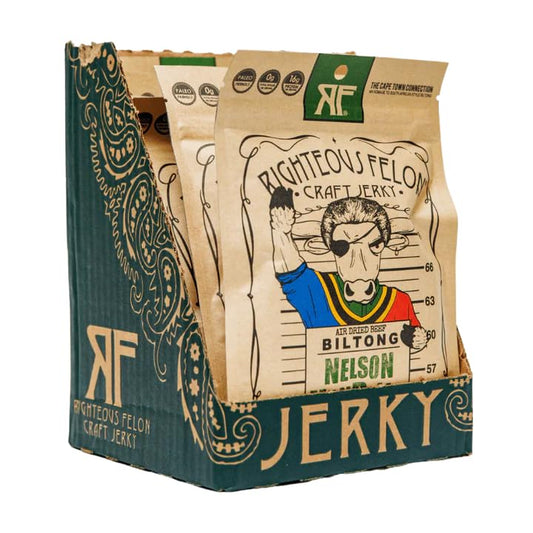 Righteous Felon Biltong Beef Jerky - High Protein Snack Packs