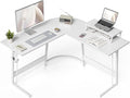 CubiCubi L Shaped Gaming Desk 47 in Corner Desk - Spacious Monitor
