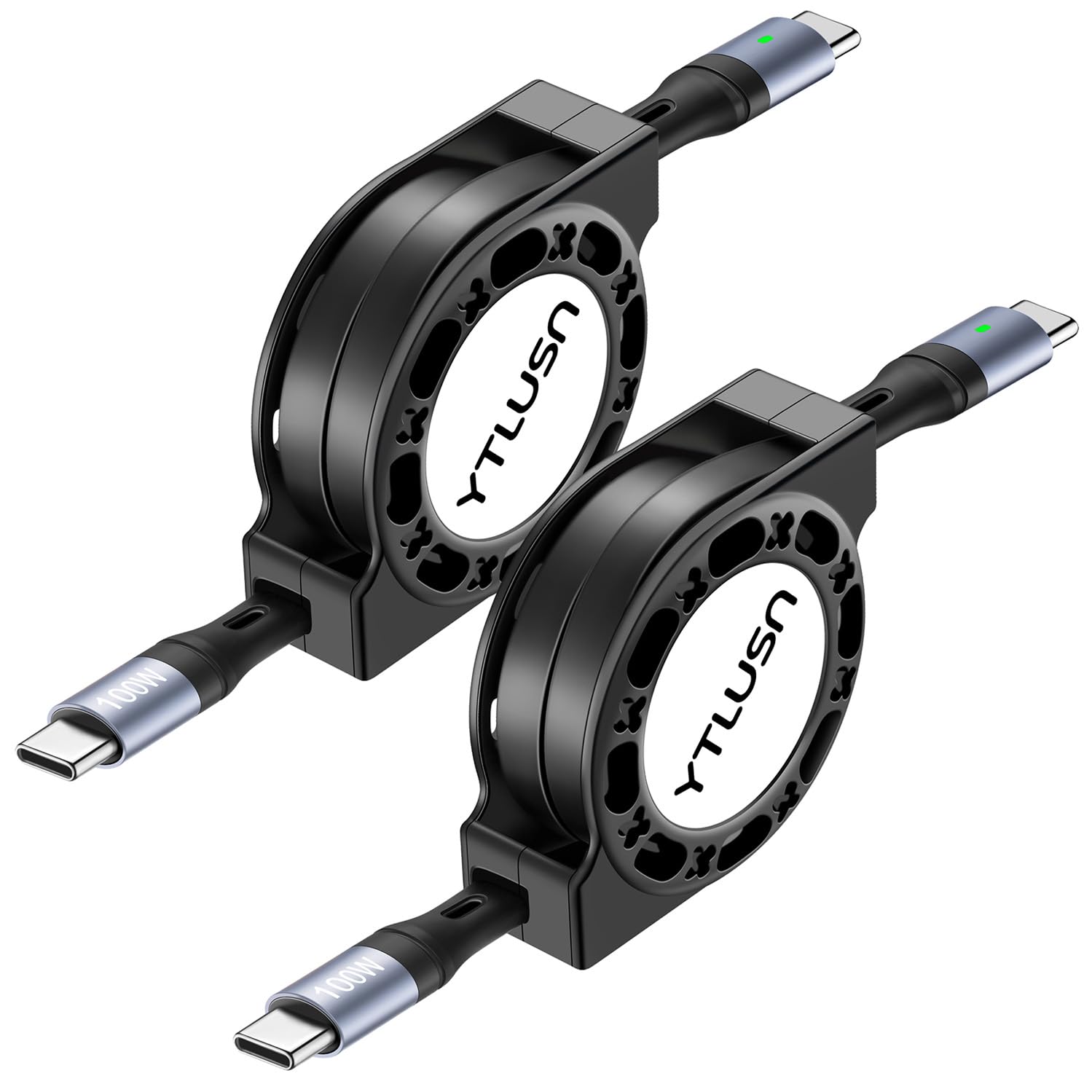 Fast Charge LED USB C Cable Duo