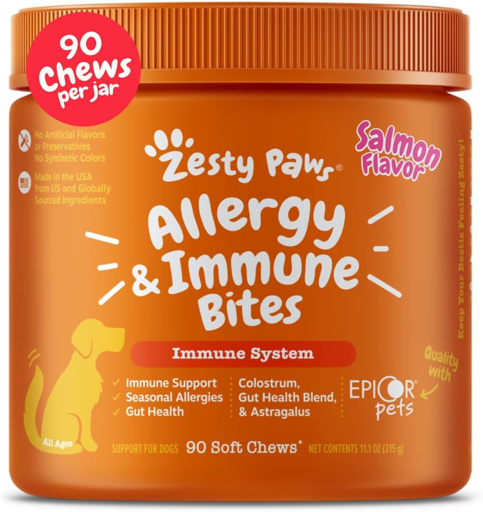 Zesty Paws Dog Allergy Relief Chews for Itchy Skin and Ears