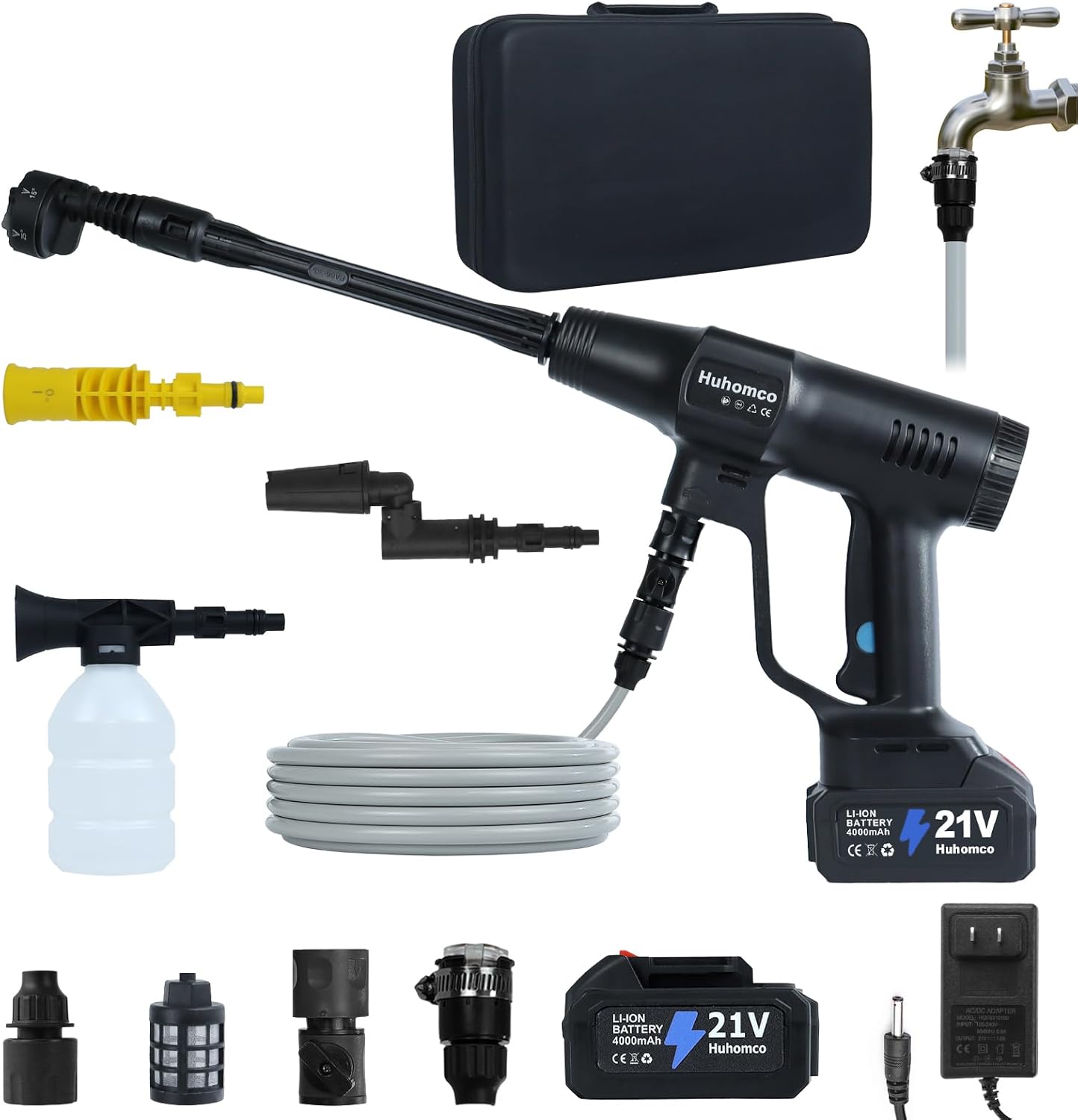 Powerful Cordless Pressure Washer - 2900PSI Portable Cleaning