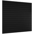 Slatwall Panel 4 ft x 4 ft Black PVC Slat Wall Panels - Garage Storage