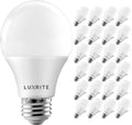 LUXRITE A19 LED Bulb 60W Equivalent 4000K - Bright, Dimmable 24-Pack