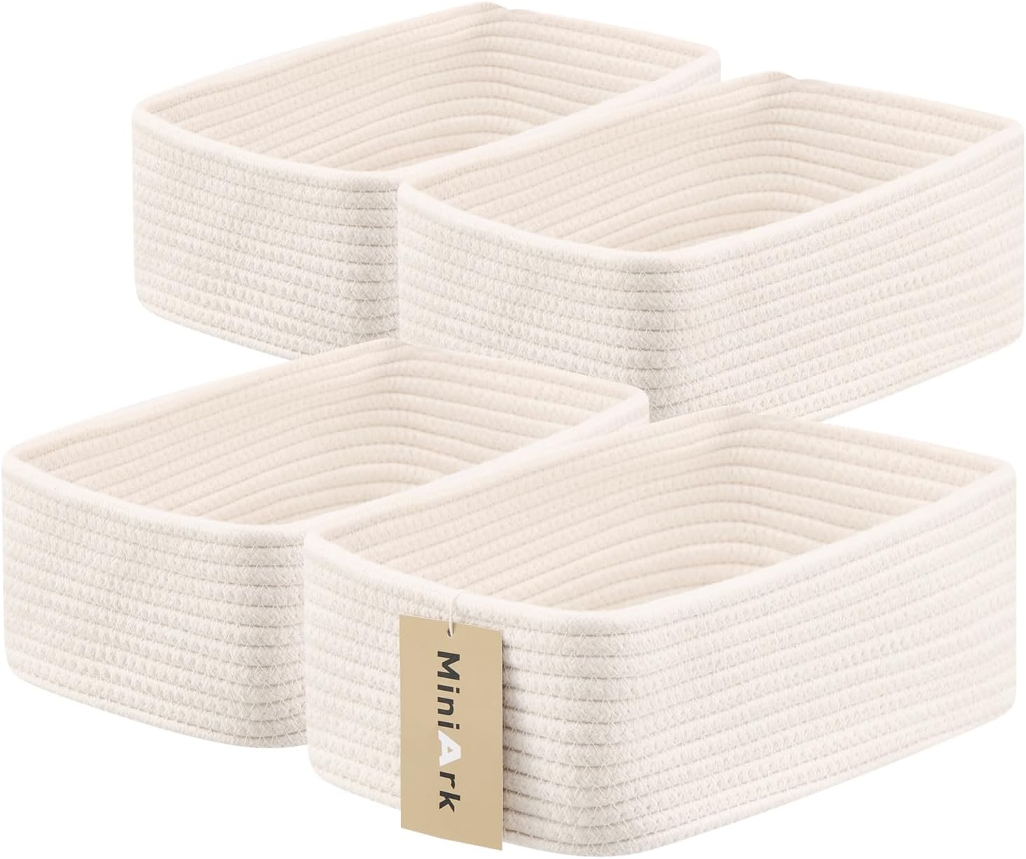 Small Storage Baskets for Organizing - Woven Rope Baskets